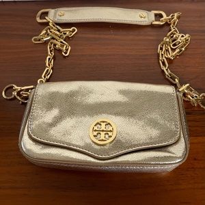 Tory Burch Robinson Metallic Chain Mini Bag